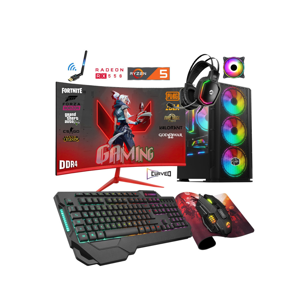 Zeiron Zgx25 | Windows 11 Pro Ryzen 5 3600 32gb 512gb Ssd Rx550 4gb 23.8" Oyuncu Masaüstü Bilgisayar Oyun Bilgisayarı Fiyatı