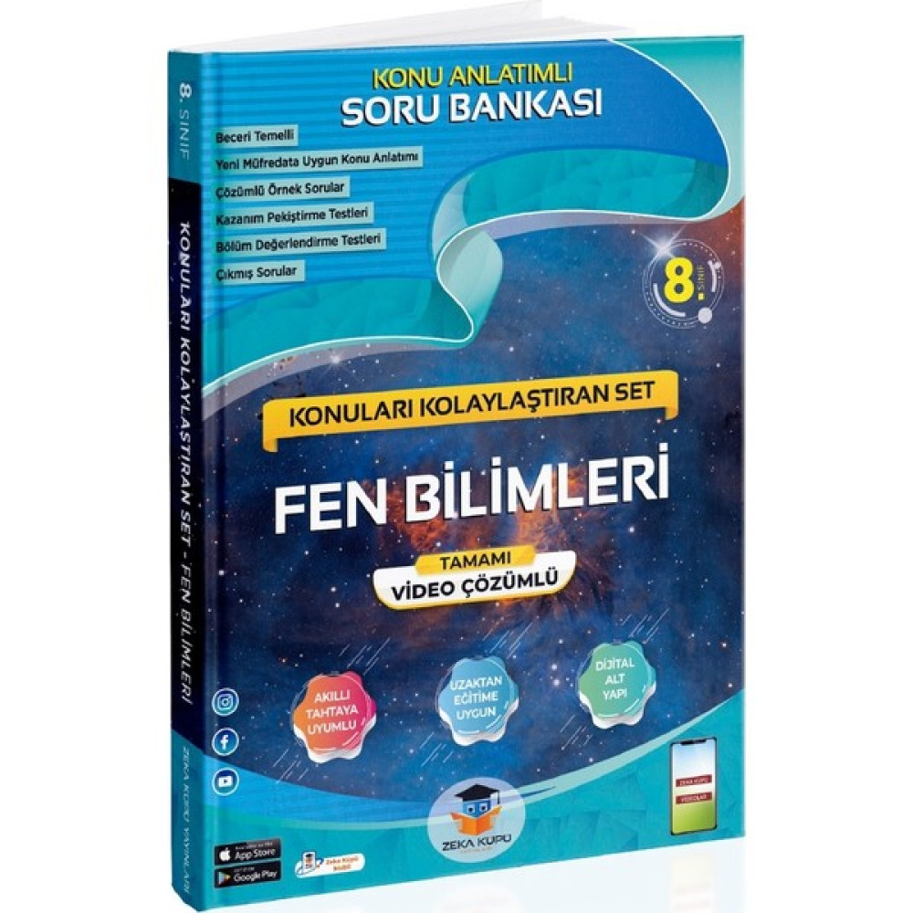 Zeka Küpü Yayınları 8. Sınıf Fen Bilimleri Konuları Kolaylaştıran Ders Sınav Kitapları Fiyatı