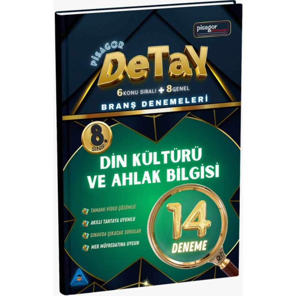 Zeka Küpü Yayınları 8. Sınıf Pisagor Detay 14'lü Din Kültürü ve Ahlak Bilgisi Branş Denemeleri Tüm Dersler Fiyatı