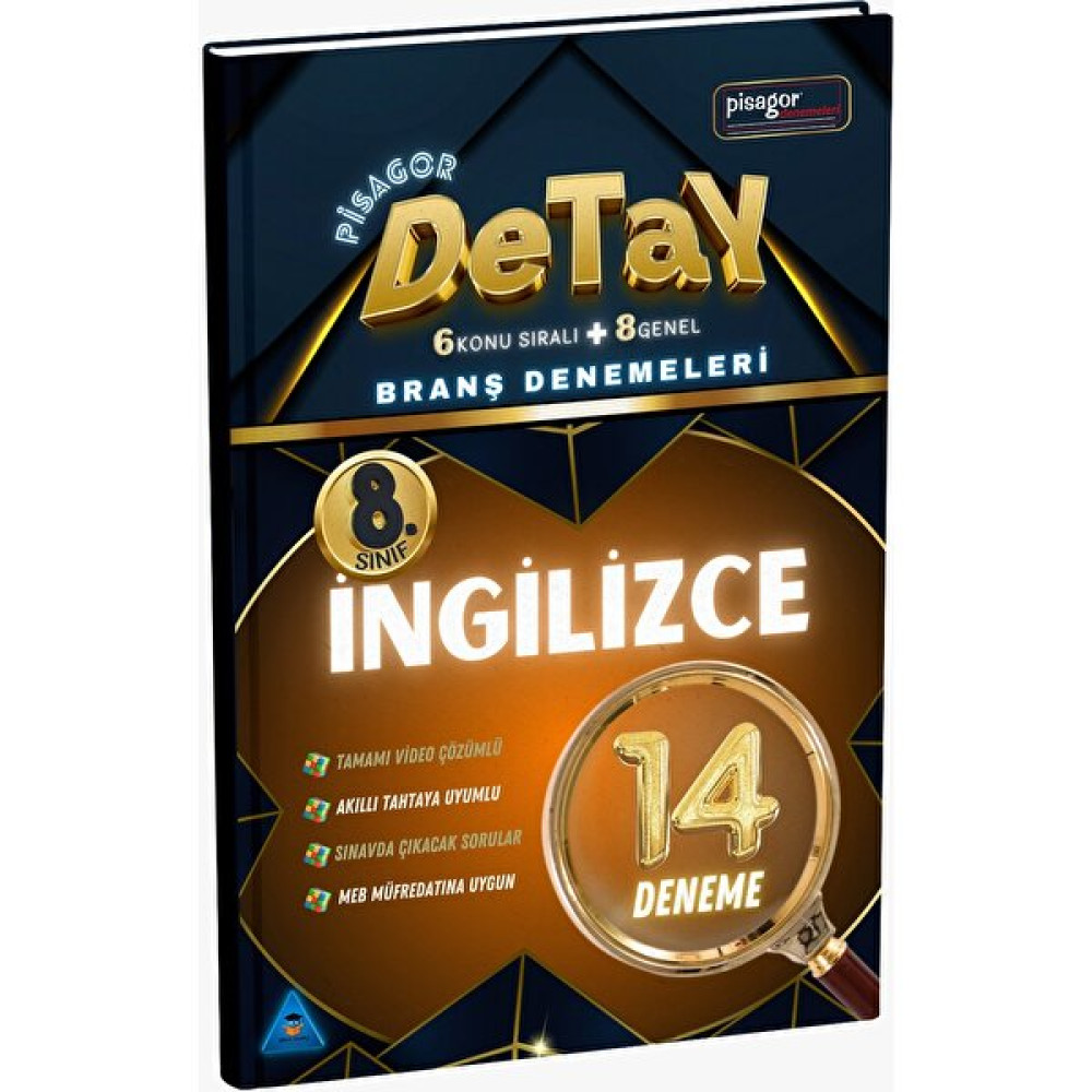 Zeka Küpü Yayınları 8. Sınıf Pisagor Detay 14'lü İngilizce Branş Denemeleri Tüm Dersler Fiyatı