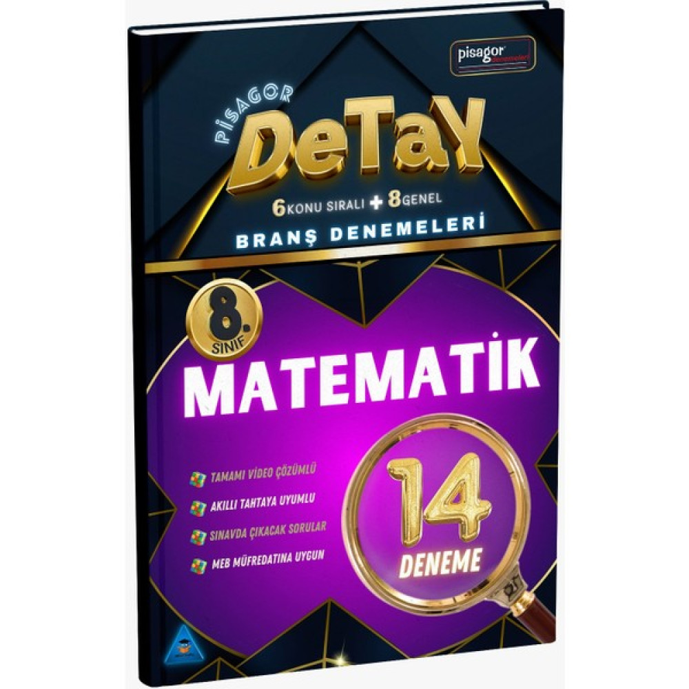 Zeka Küpü Yayınları 8. Sınıf Pisagor Detay 14'lü Matematik Branş Denemeleri Tüm Dersler Fiyatı