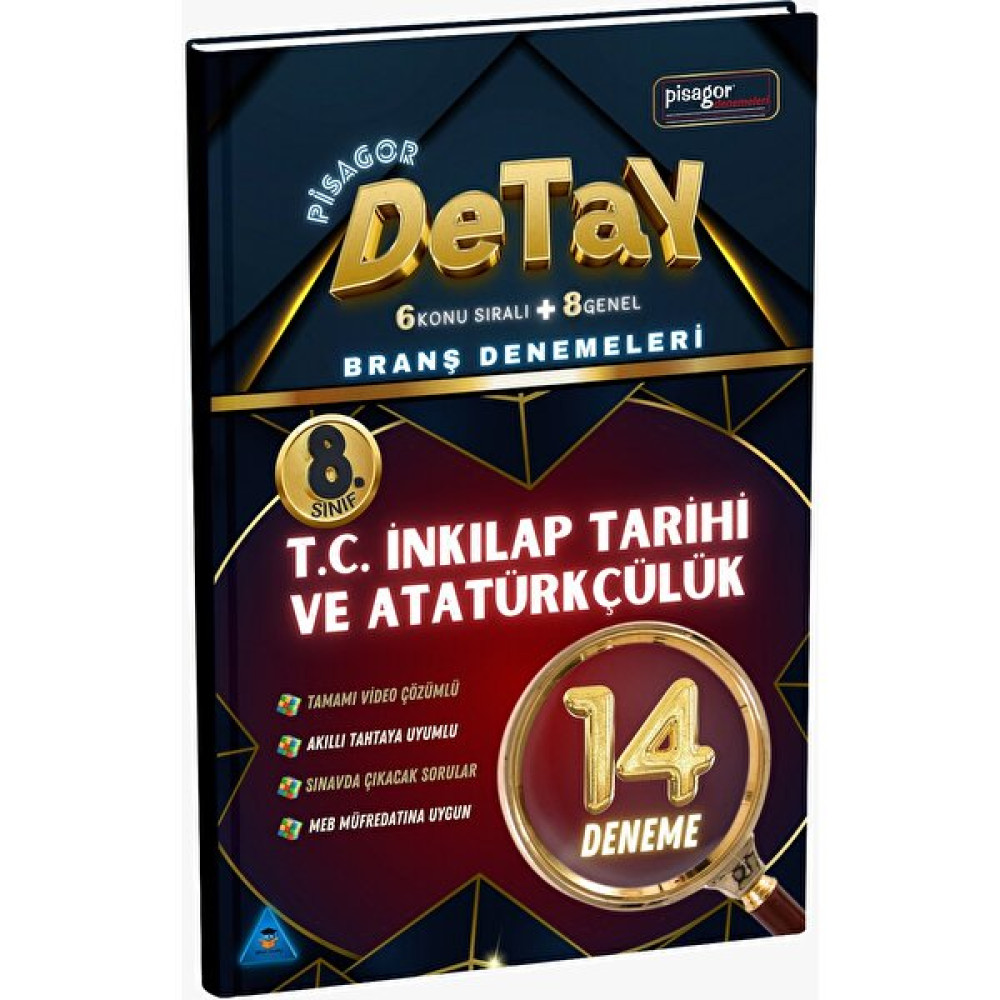 Zeka Küpü Yayınları 8. Sınıf Pisagor Detay 14'lü T.C. İnkılap Tarihi ve Atatürkçülük Branş Denemeleri Tüm Dersler Fiyatı