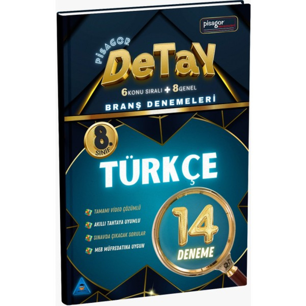 Zeka Küpü Yayınları 8. Sınıf Pisagor Detay 14'lü Türkçe Branş Denemeleri Tüm Dersler Fiyatı