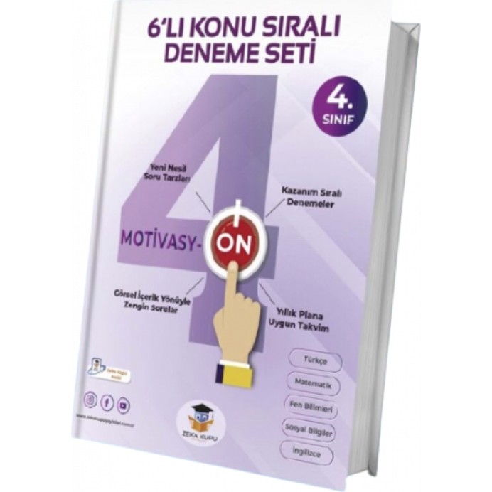 Zeka Küpü Yayınları Zekaküpü 4. Sınıf 6'lı Motivasyon Denemeleri Ciltli Türkçe Kitap Yeni Nesil Sorularla Diğer Fiyatı