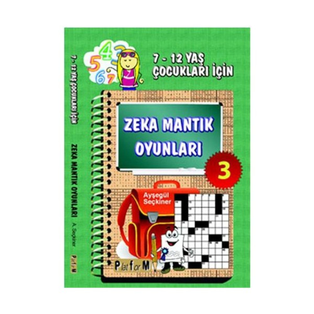 Zeka Mantık Oyunları 3 (7-12 Yaş) - Ayşegül Seçkiner Diğer Fiyatı