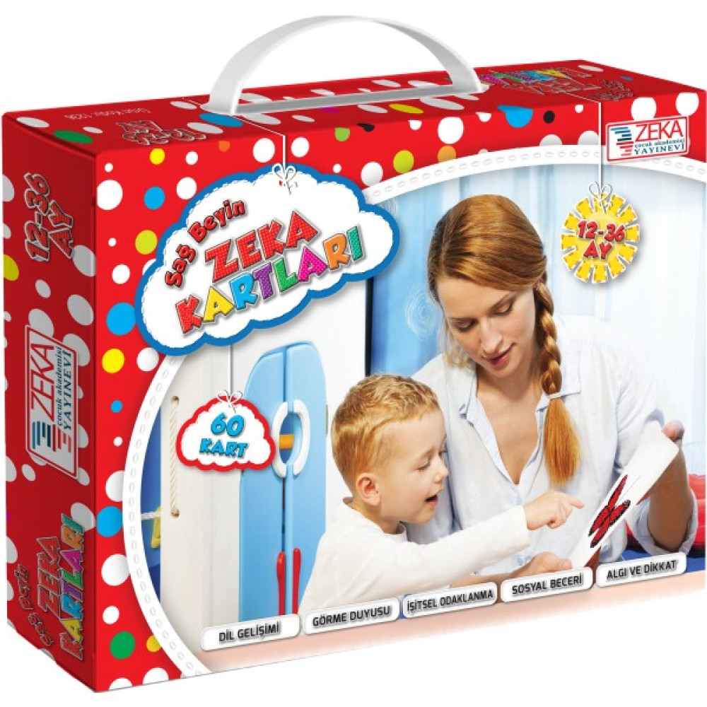 Zeka Yayınevi Bebek Zeka Kartları - (12-36 Ay) Sağ Beyin Zeka Kartları Bebek Oyuncakları Fiyatı