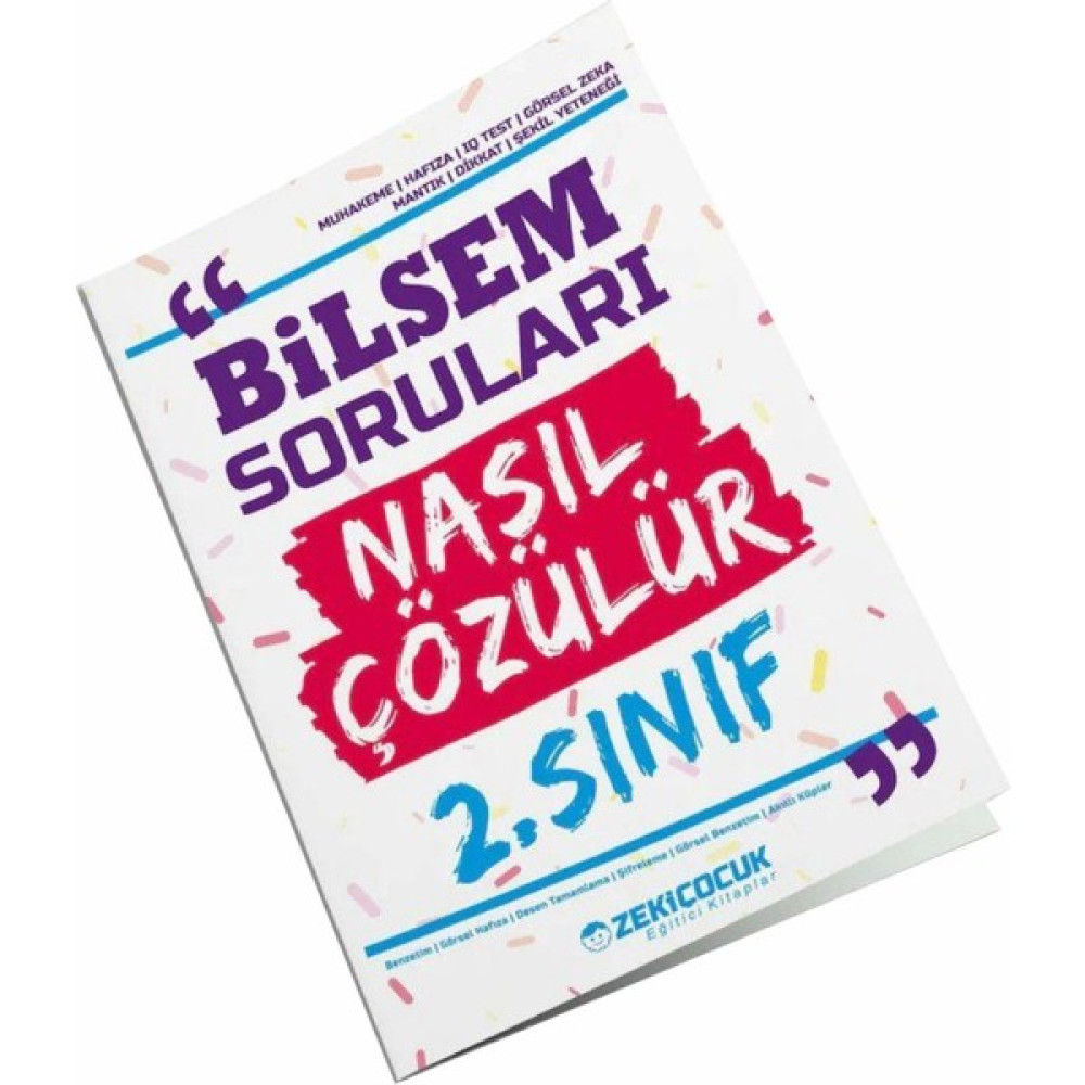 Zeki Çocuk 2. Sınıf Bilsem Sorular Nasıl Çözülür Kitabı Tüm Dersler Fiyatı