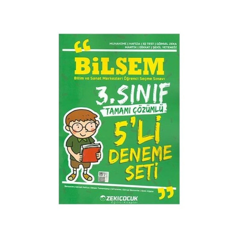Zeki Çocuk 3.Sınıf Bilsem 5’Li Deneme Seti Tüm Dersler Fiyatı