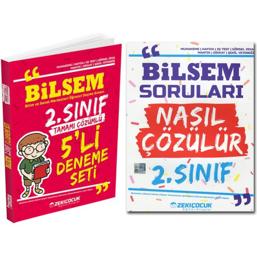 Zeki Çocuk Bilsem 2. Sınıf Denemesi ve Bilsem Soruları Nasıl Çözülür Kitabı Kaynak Kitapları Fiyatı