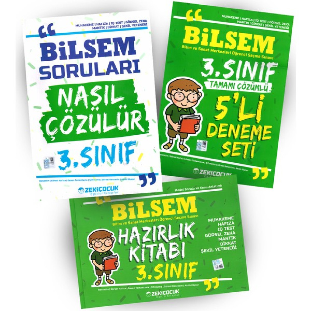 Zeki Çocuk - Bilsem 3. Sınıf Seti Tüm Dersler Fiyatı