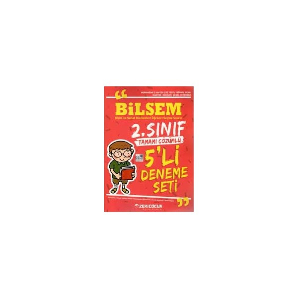 Zeki Çocuk Eğitici Kitaplar Bilsem 2. Sınıf Tamamı Çözümlü 5 Li Deneme Tüm Dersler Fiyatı