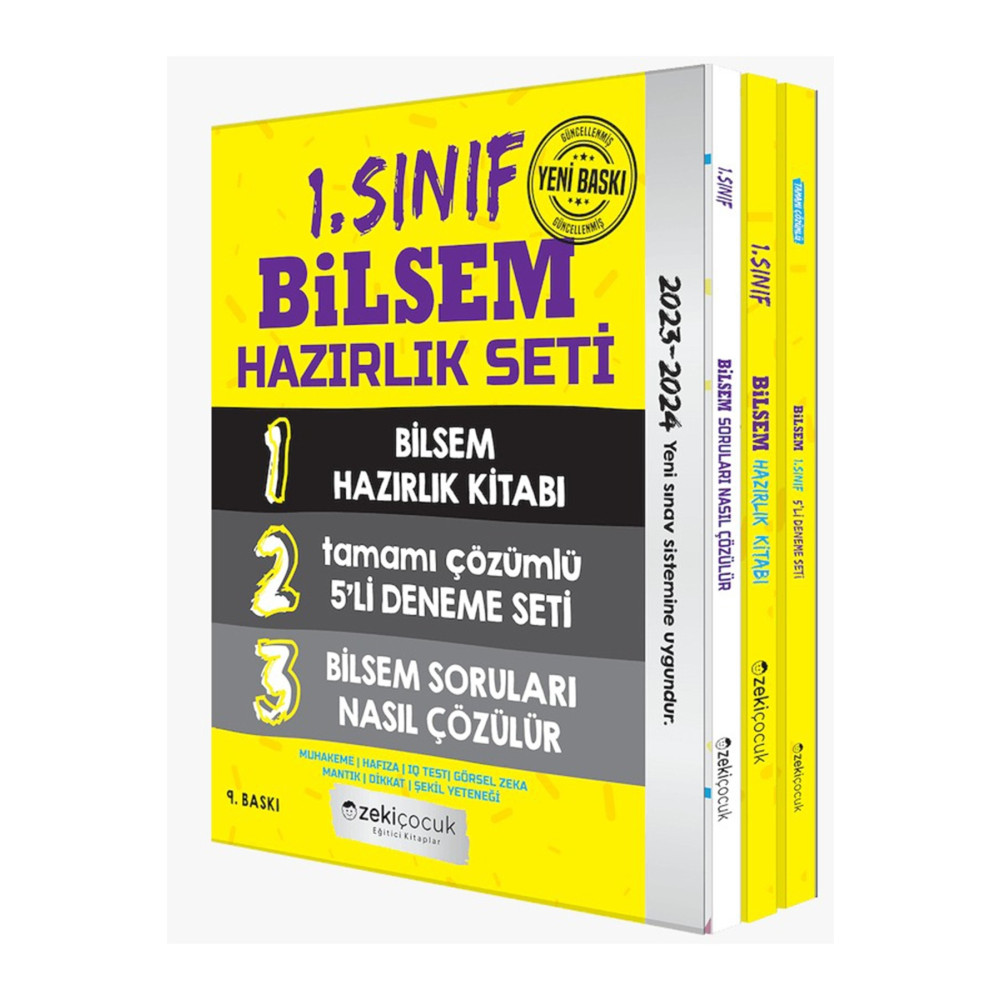 Zeki Çocuk Yayınları 1. Sınıf BİLSEM Hazırlık Seti Zeki Çocuk Yayınları 2023-2024 Yardımcı Kitaplar Fiyatı