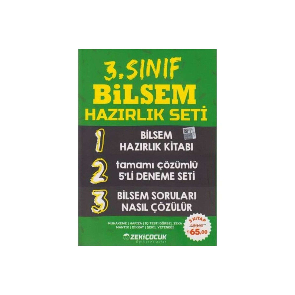 Zeki Çocuk Yayınları 3. Sınıf Bilsem Hazırlık Seti Yardımcı Kitaplar Fiyatı