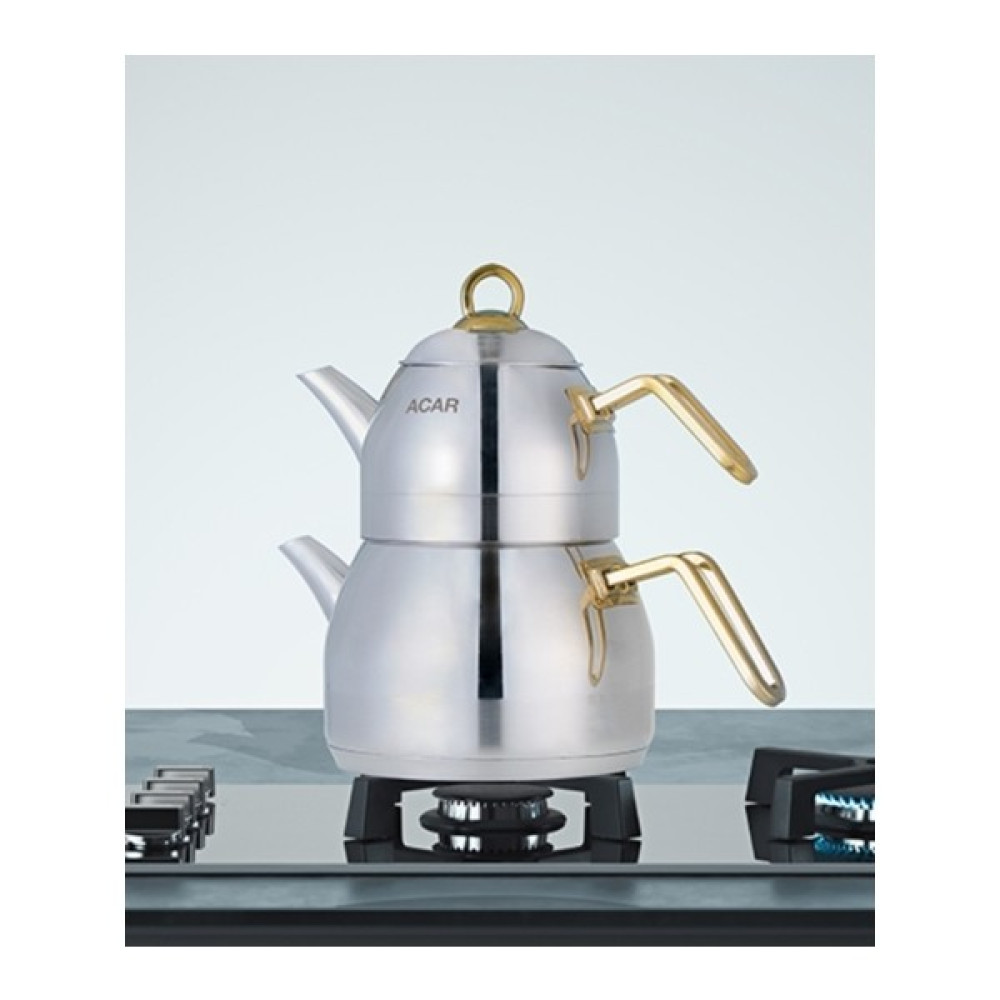 Zeki Home Alexi Mini Boy Gold Çelik Çaydanlık - Metal Kulp Çay / Çaydanlık Setleri Fiyatı