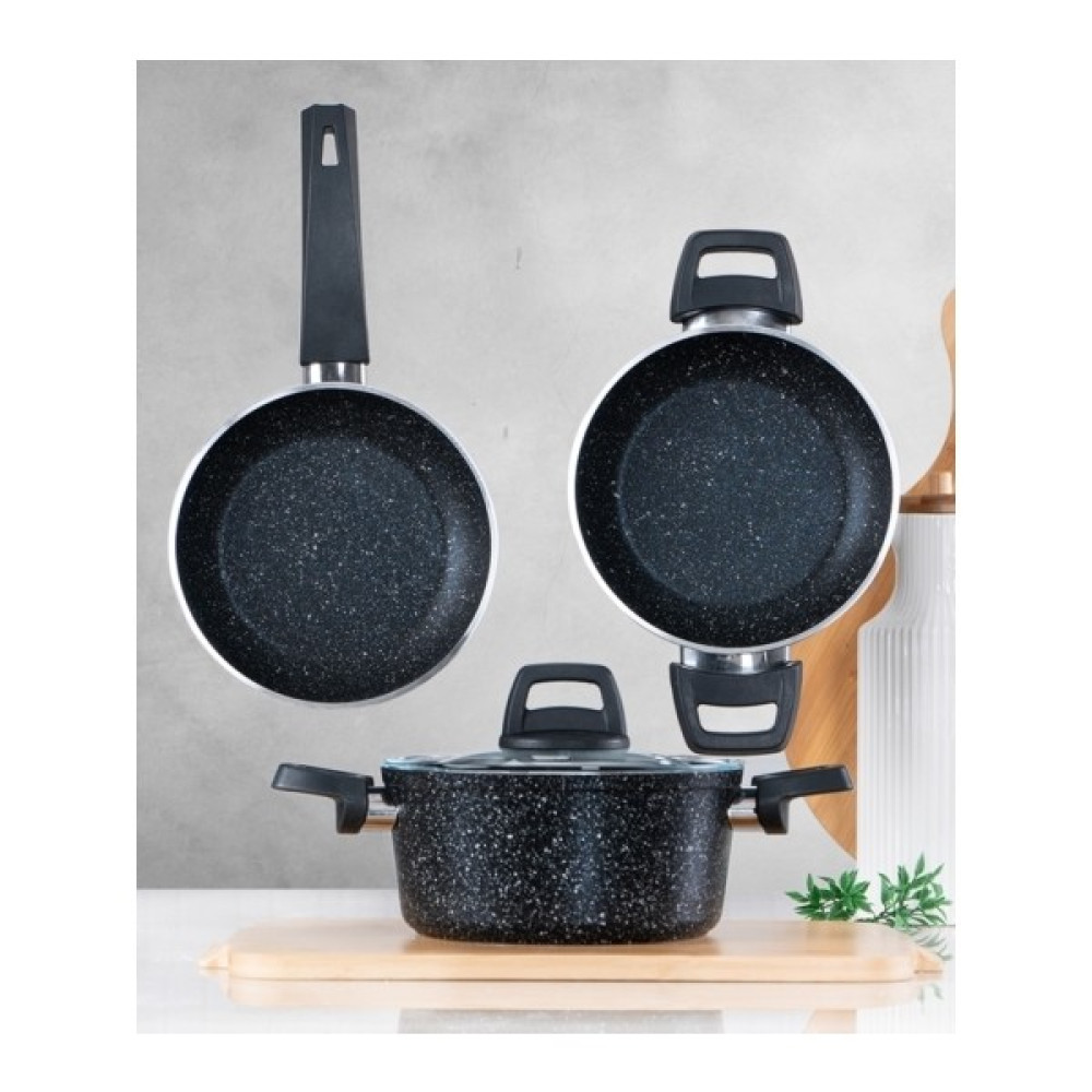 Zeki Home Easy Cook 4 Parça Granit Tencere Seti Tencere / Tava Setleri Fiyatı
