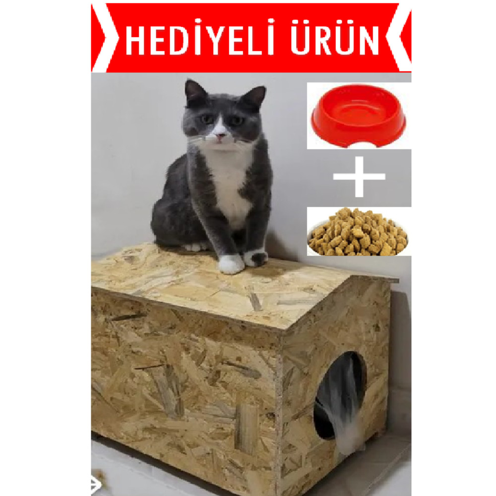 zeki möble Dış Mekan Yağmura Ve Soğuğa Dayanıklı Osb Kedi Evi (DENİZ TUTKALLI)monte Edilmiş Teslimat Evcil Hayvan Ürünleri Fiyatı