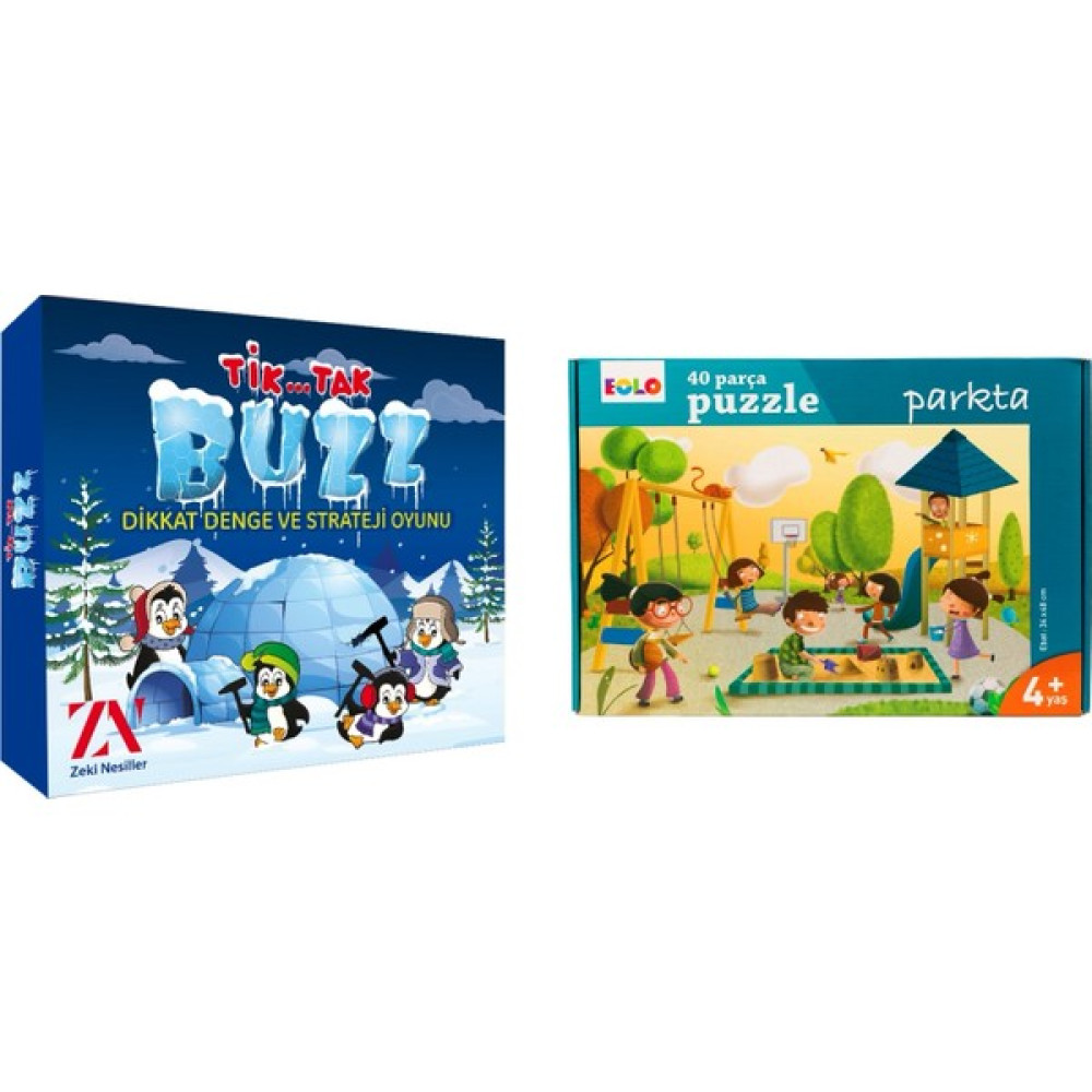 Zeki Nesiller Tik Tak Buzz-Buz Kırma Oyunu/ Eolo Parkta Puzzle (2 Ürün) Çocuk Oyuncağı Fiyatı