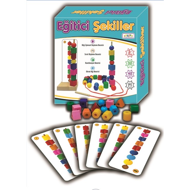 Zekice Eğitici Şekiller 5 - 7 Yaş için Görsel Algı ve Koordinasyon Becerileri Geliştiren Oyun Eğitici Oyuncak Fiyatı