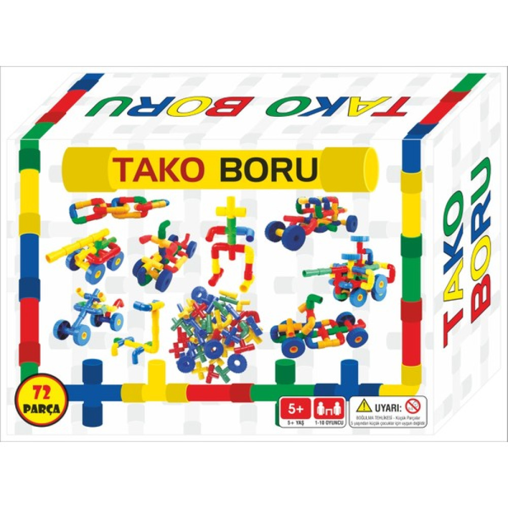Zekice Tekerlekli Boru LEGO 72 Parça Takoboru 72 Parça Legolar ( Yapım Oyuncakları ) Fiyatı