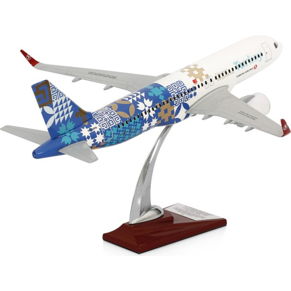 Zekupp Airbus A320 Model Uçak, 1/100 Thy Discover The Potential Uçak Maketi - Beyaz Maket Fiyatı