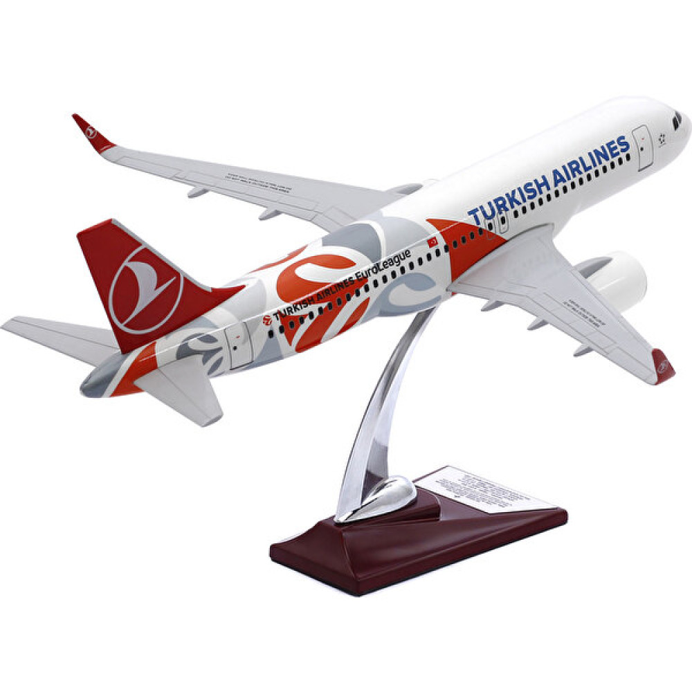 Zekupp Airbus A320 Model Uçak, 1/100 Thy Euroleague Uçak Maketi - Beyaz Maket Fiyatı
