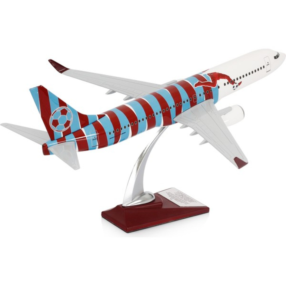 Zekupp Boeing 737-800 Bordo Mavi Taraftar Özel Tasarımlı 1/100 Maket Uçak, Model A - Renkli Oto Boyaları Fiyatı