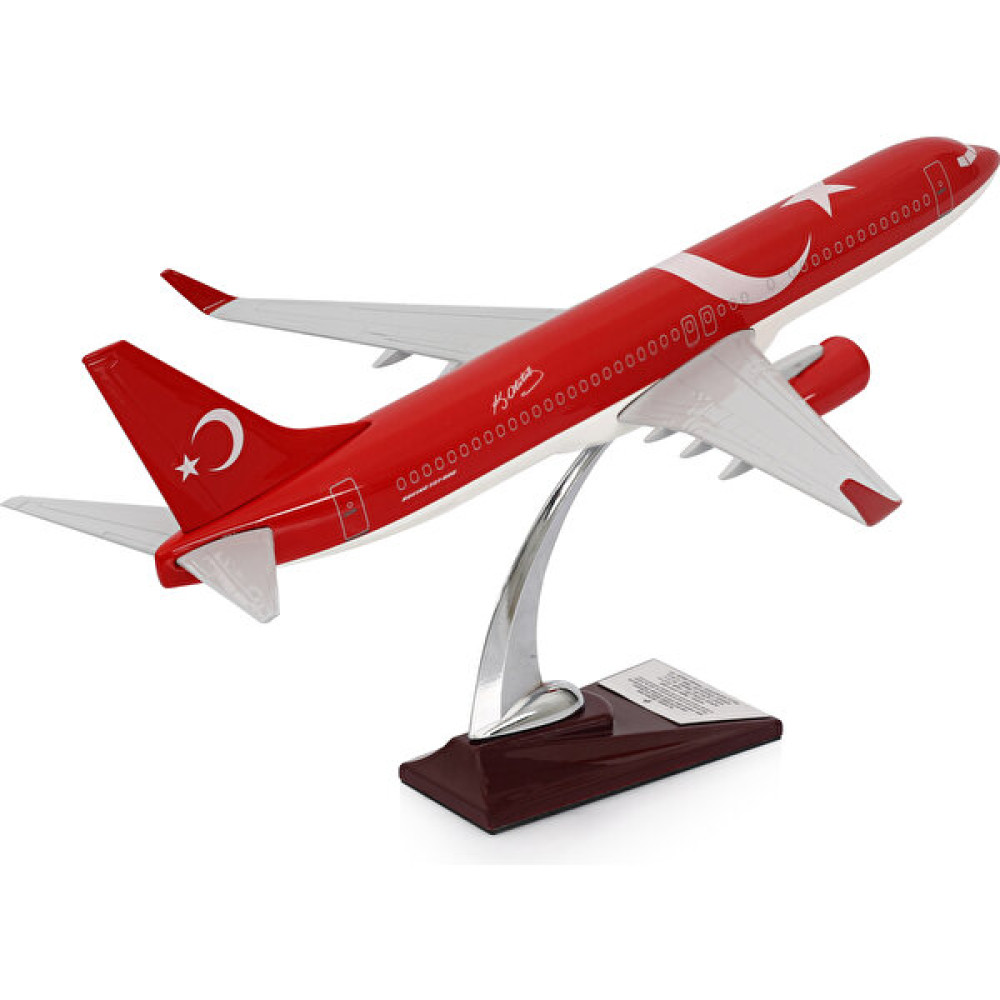 Zekupp Boeing 737-800 Türkiye Özel Tasarımlı 1/100 Maket Uçak, Model A - Beyaz Maket Fiyatı