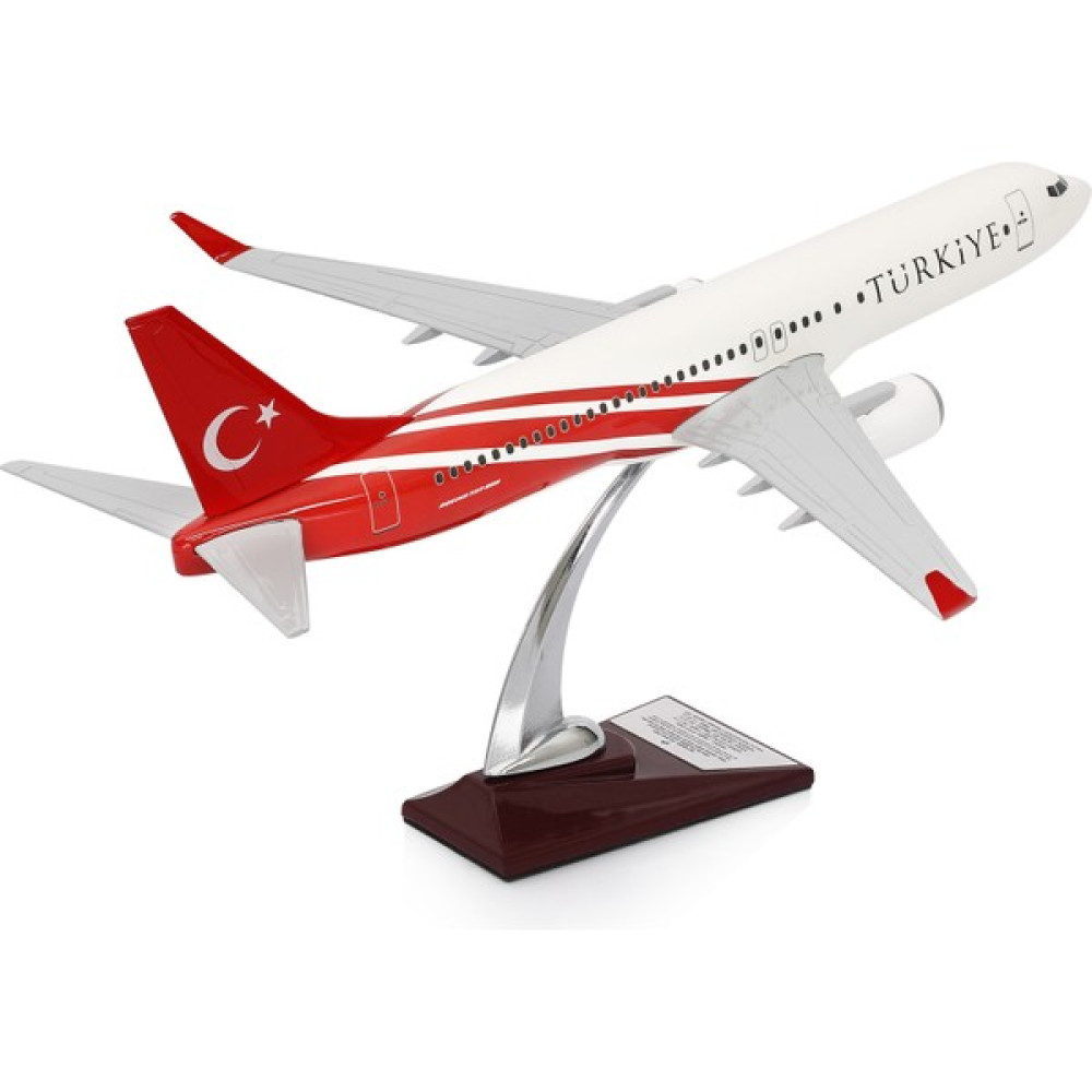 Zekupp Boeing 737-800 Türkiye Özel Tasarımlı 1/100 Maket Uçak, Model F - Beyaz Maket Fiyatı