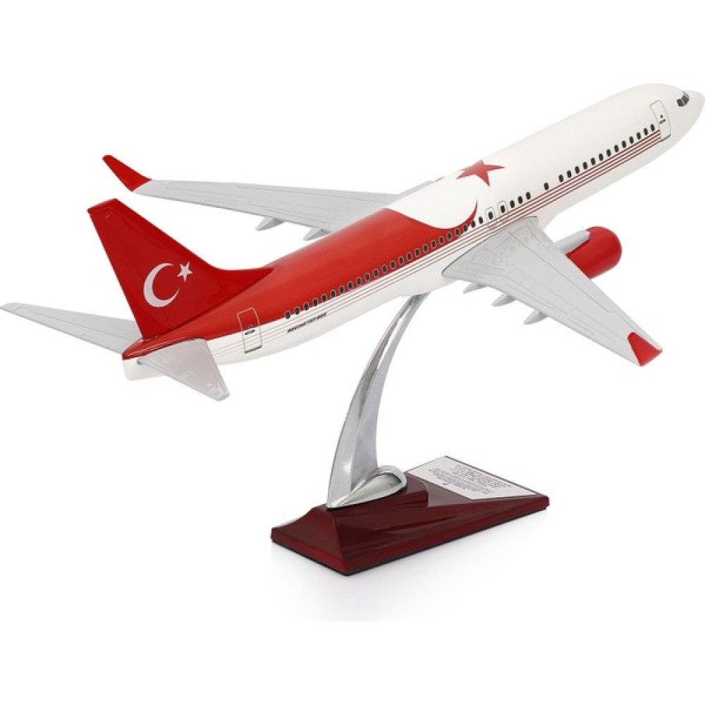 Zekupp Boeing 737-800 Türkiye Özel Tasarımlı 1/100 Maket Uçak, Model G - Beyaz Maket Fiyatı