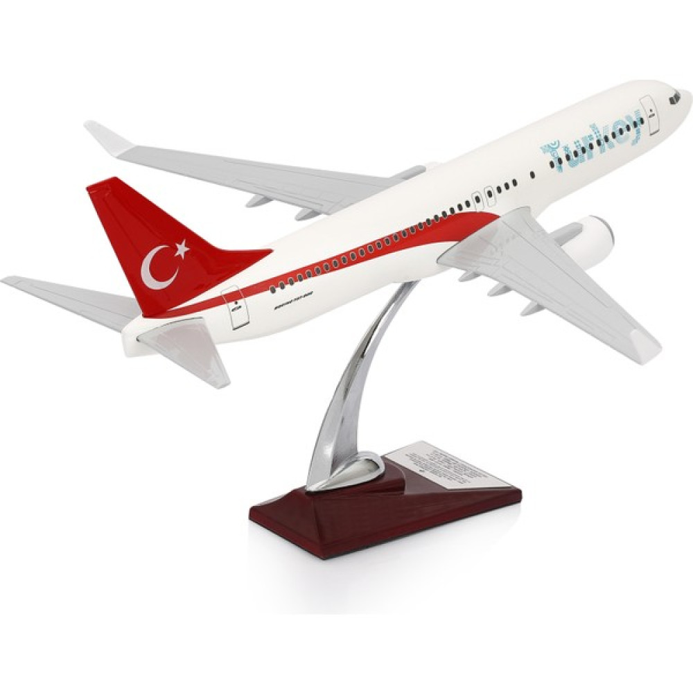 Zekupp Boeing 737-800 Türkiye Özel Tasarımlı 1/100 Maket Uçak, Model H - Beyaz Maket Fiyatı