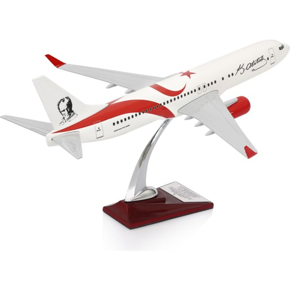 Zekupp Boeing 737-800 Türkiye Özel Tasarımlı 1/100 Maket Uçak, Model I - Beyaz Maket Fiyatı