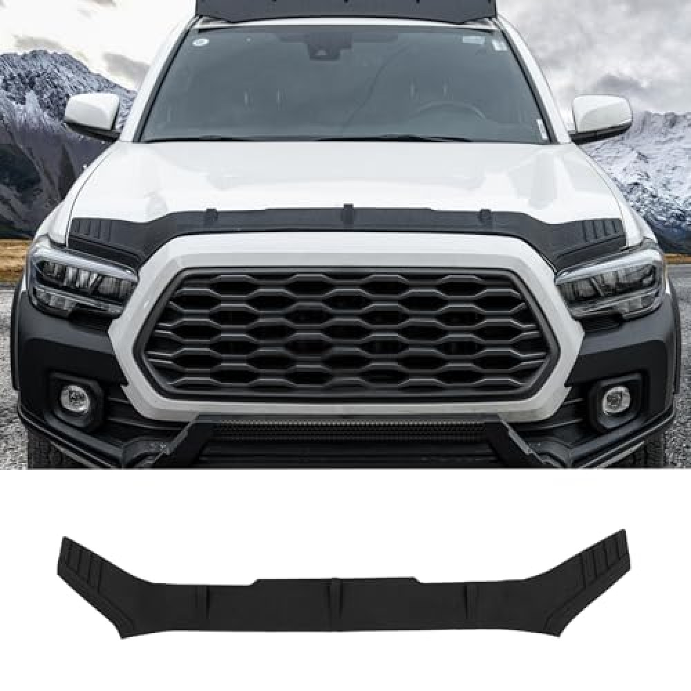 Zekzoop Hood Protector Compatible with 2016-2023 Toyota Tacoma Hood Shield TPE Hood Deflector Hood Guard for 2022 Tacoma Accessories