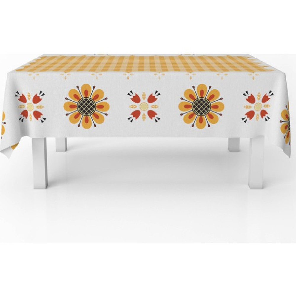 Zelal Klasik Okul Sıra Masa Örtüsü - Dertsiz, Leke Tutmaz, Kolay Temizlenir - 150 x 220 cm - Sarı Masa Örtüsü Fiyatı