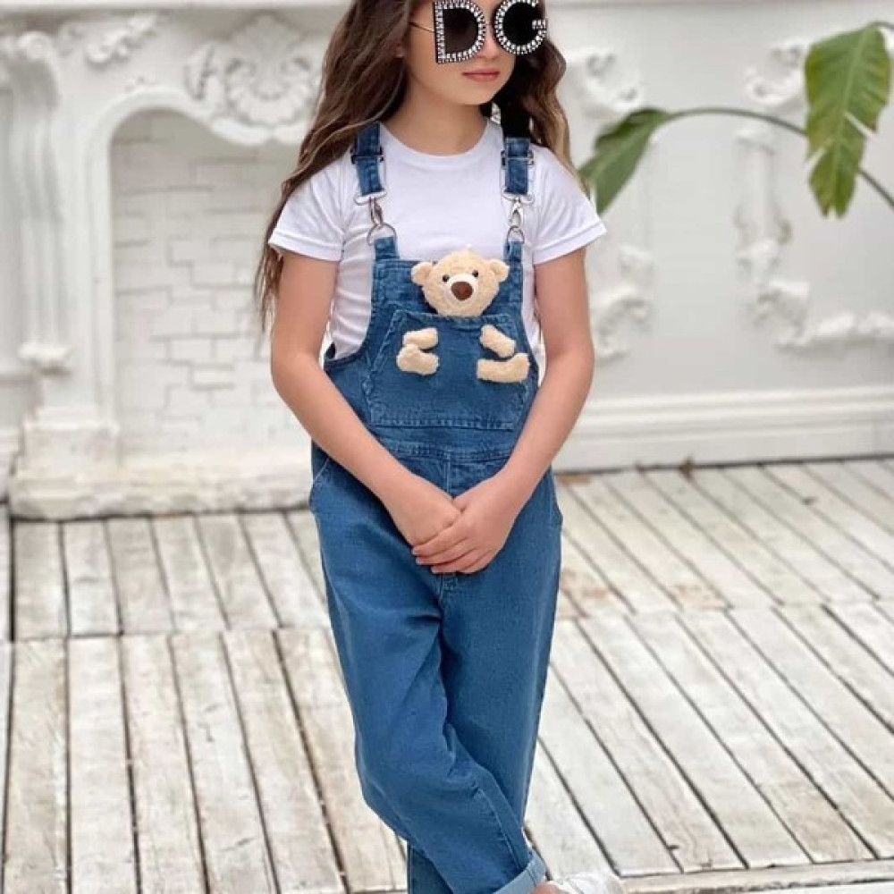 Zelhan Kids Ayıcıklı Unisex Solopet Kız Çocuk Tulum ve Salopet Fiyatı