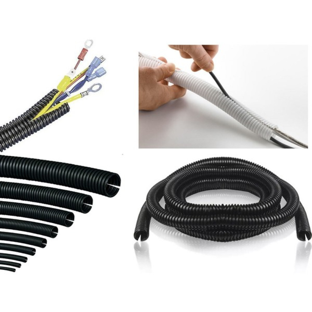 Zembil 7mm Kablo Tesisat Gizleme Düzenleme Yarıklı Spiral Hortum - 10 Metre Elektrik ve Aydınlatma Fiyatı