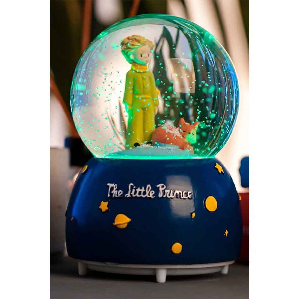 Zemtigo The Little Prince Küçük Prens Müzikli Işıklı Otomatik Kar Tanesi Püskürtmeli Büyük Boy Kar Küresi Altın, Takı & Aksesuar Fiyatı