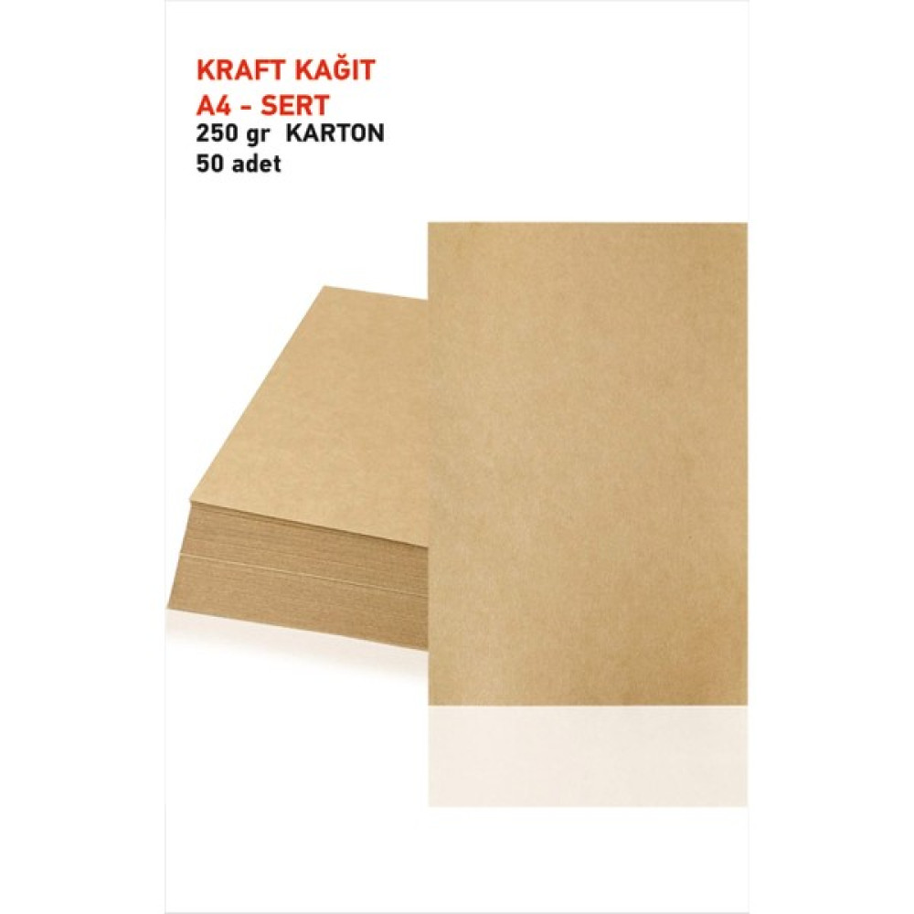 Zemzem A4 Kraft Saman Kağıt 50 Li 250 gr Kalın Yardımcı Malzeme Fiyatı