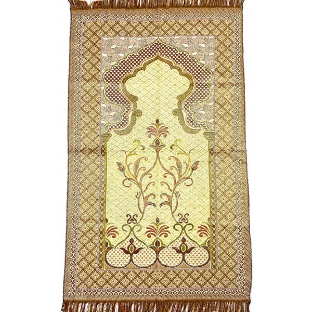 Zemzemm Sarı Simli Goblen Seccade - 70 x 110 cm Seccade Fiyatı