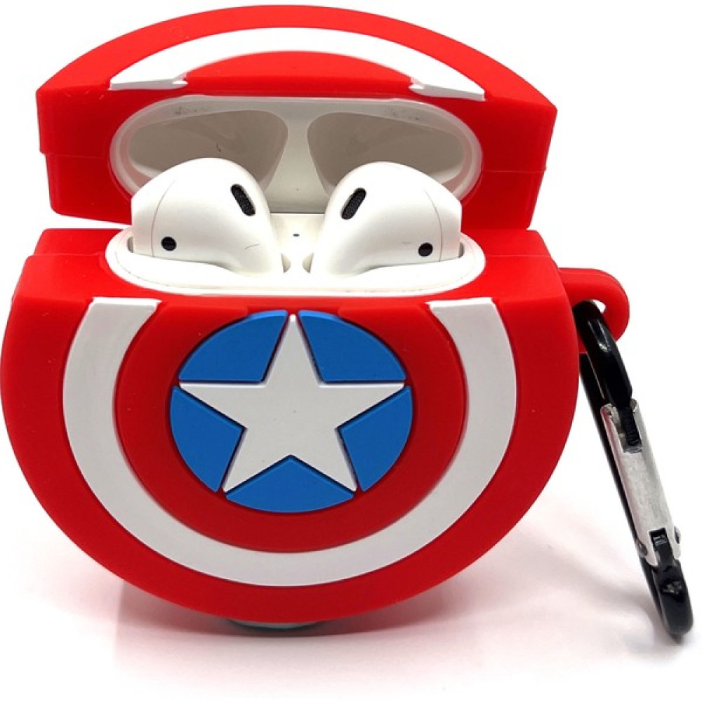 Zen AI Airpods 1/2. Nesil Sevilen Karakter Captain America Kalkan Tasarımlı Hediye Kılıf - Renkli Cep Telefonu Aksesuarı Fiyatı