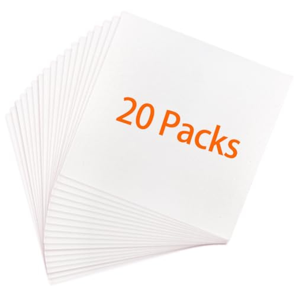 ZENFUN 20 Pcs Ceramic Fiber Insulation Paper,2600F Fireproof Fiber Paper 11 x 12 x 0.12 in High Temperature Ceramic Fiber Rectangle Paper White Insulation Paper Kiln Papers Sheet