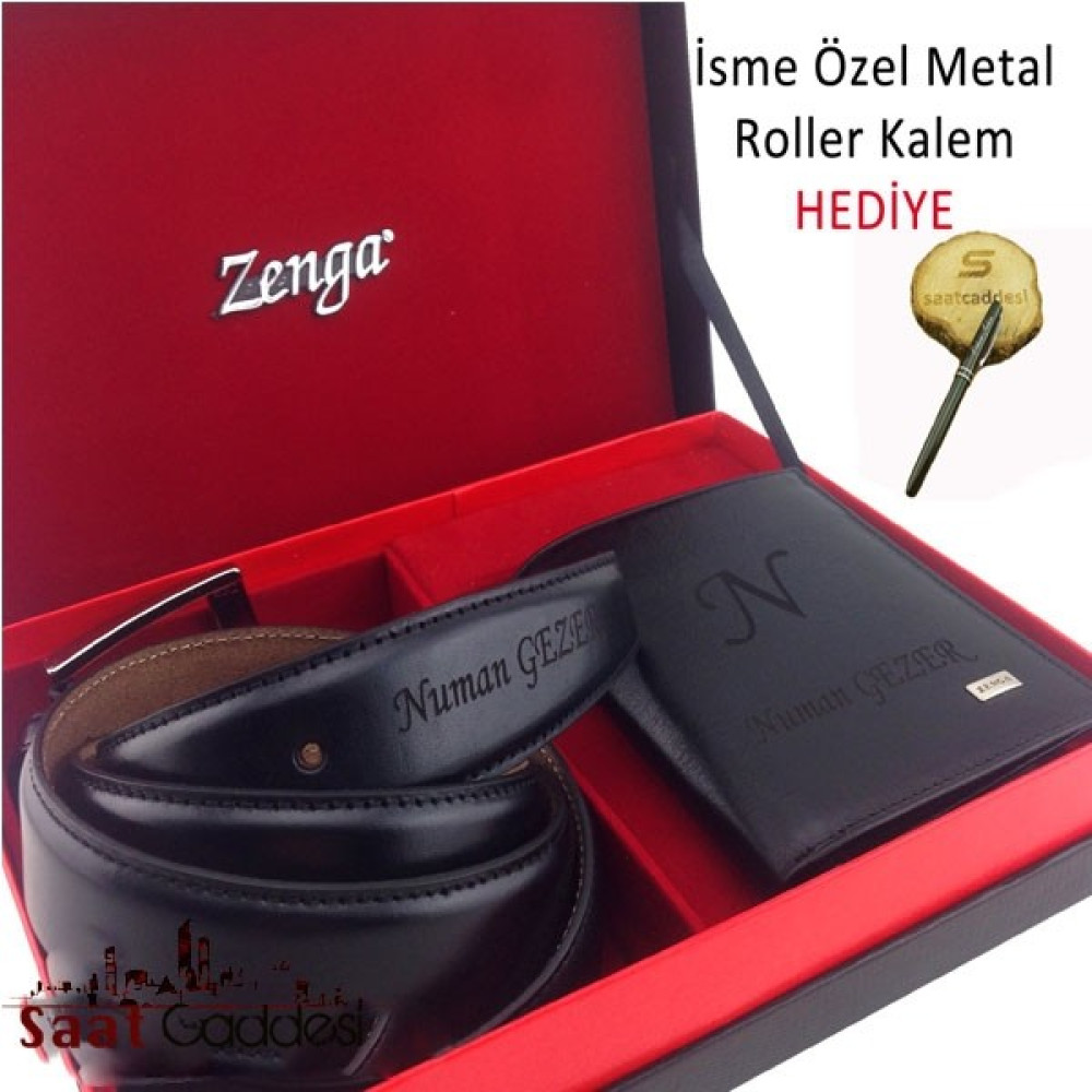 Zenga İsme Özel Zenga Deri Cüzdan & Kemer Seti - ! Erkek Cüzdan Fiyatı