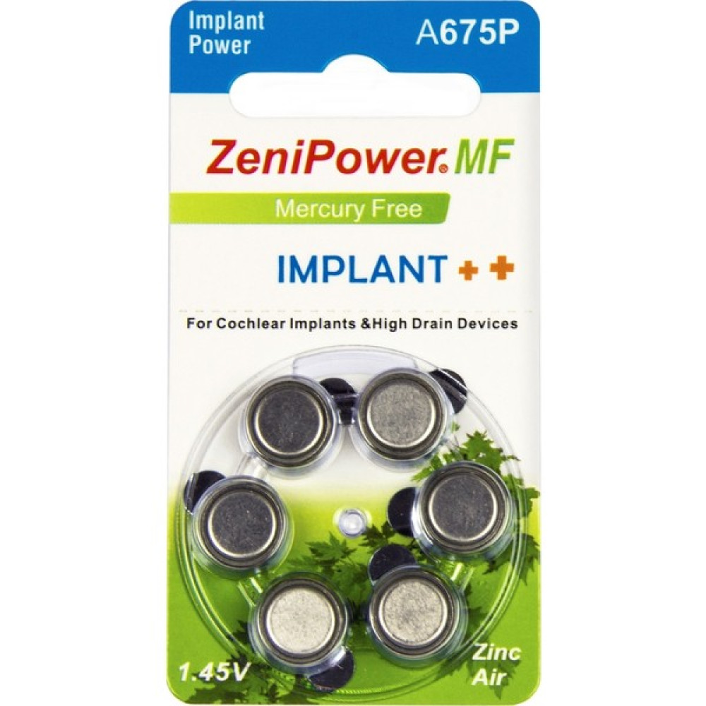Zenipower Implant Pili (Koklear - Cochlear) A675P (10 Paket-60 Adet) Diğer Fiyatı