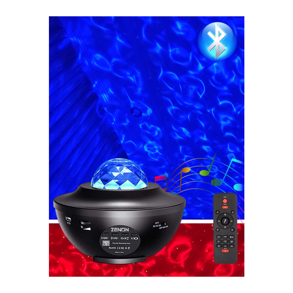 ZENON Starry Projektör Hoparlör Gece Lambası Siyah Bluetooth Hoparlör Fiyatı