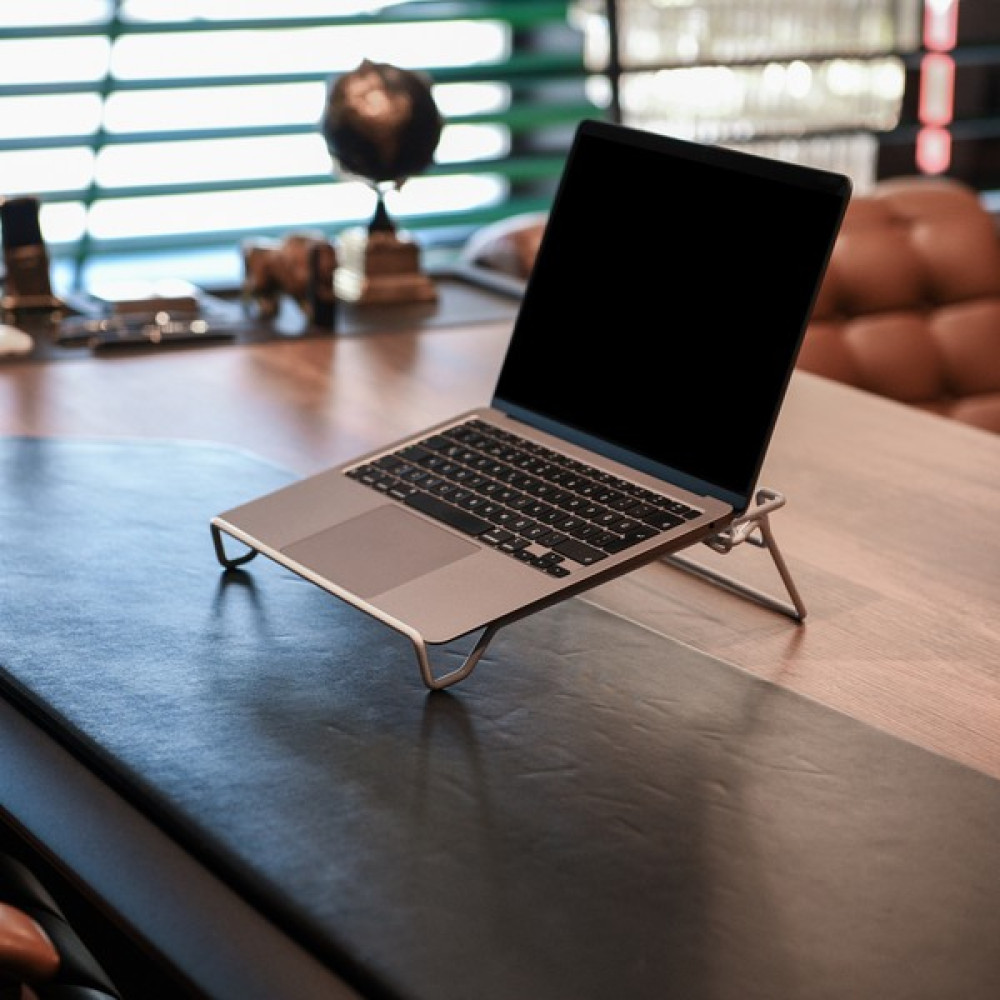 Zensan Gri Pe Kaplama Macbook Notebook Yükseltici Açılı Ayarlanabilir Laptop Standı Dizüstü Bilgisayar Aksesuarları Fiyatı