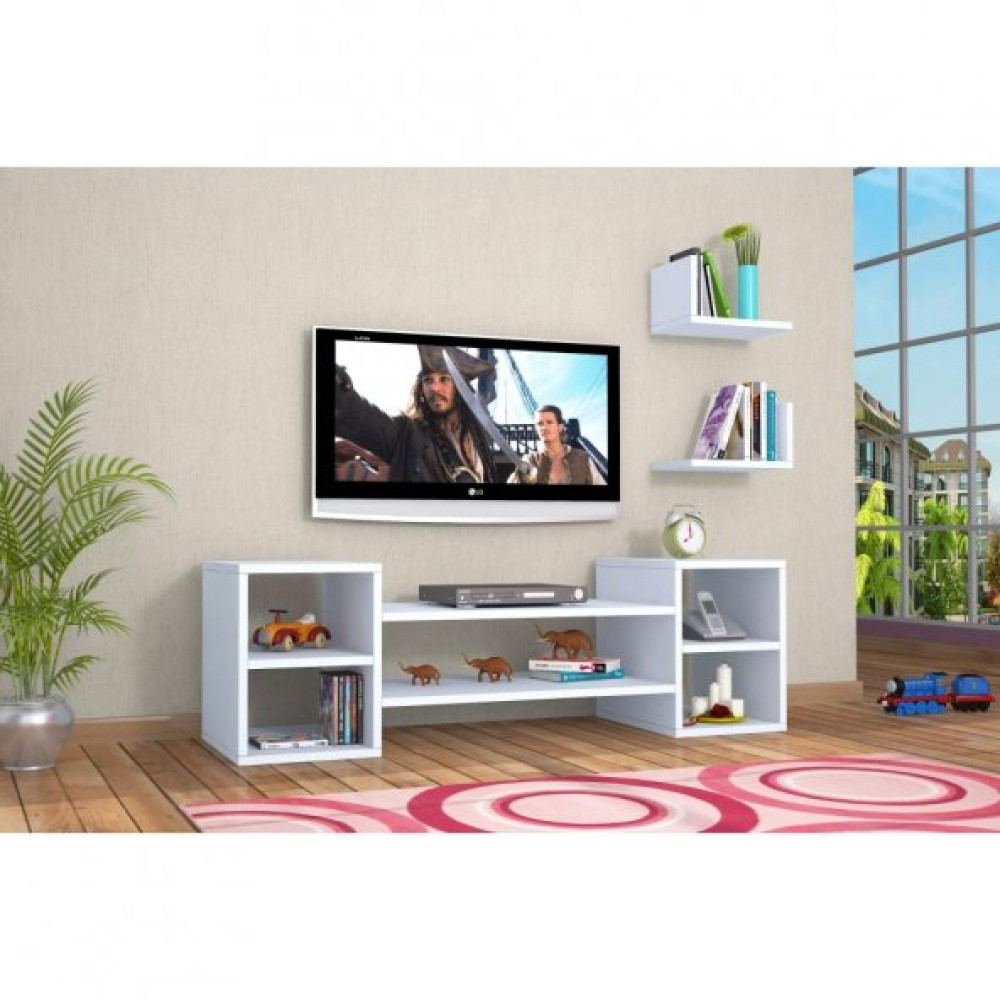 Zeo Tv Unitesi Beyaz Tv Ünitesi / Sehpası Fiyatı