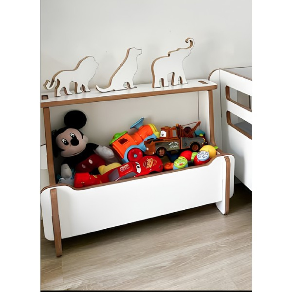 Zeo Wood Design Çok Amaçlı Kutu, Oyuncak Kutusu, Oyuncak Dolabı Eşya Saklama Kutusu Fiyatı
