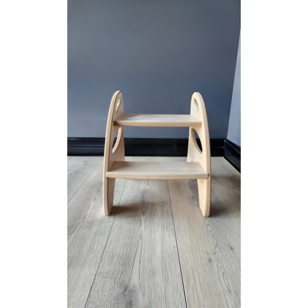 Zeo Wood Design Montessori Basamak - Ham Ahşap Bebek Banyo-Tuvalet Fiyatı