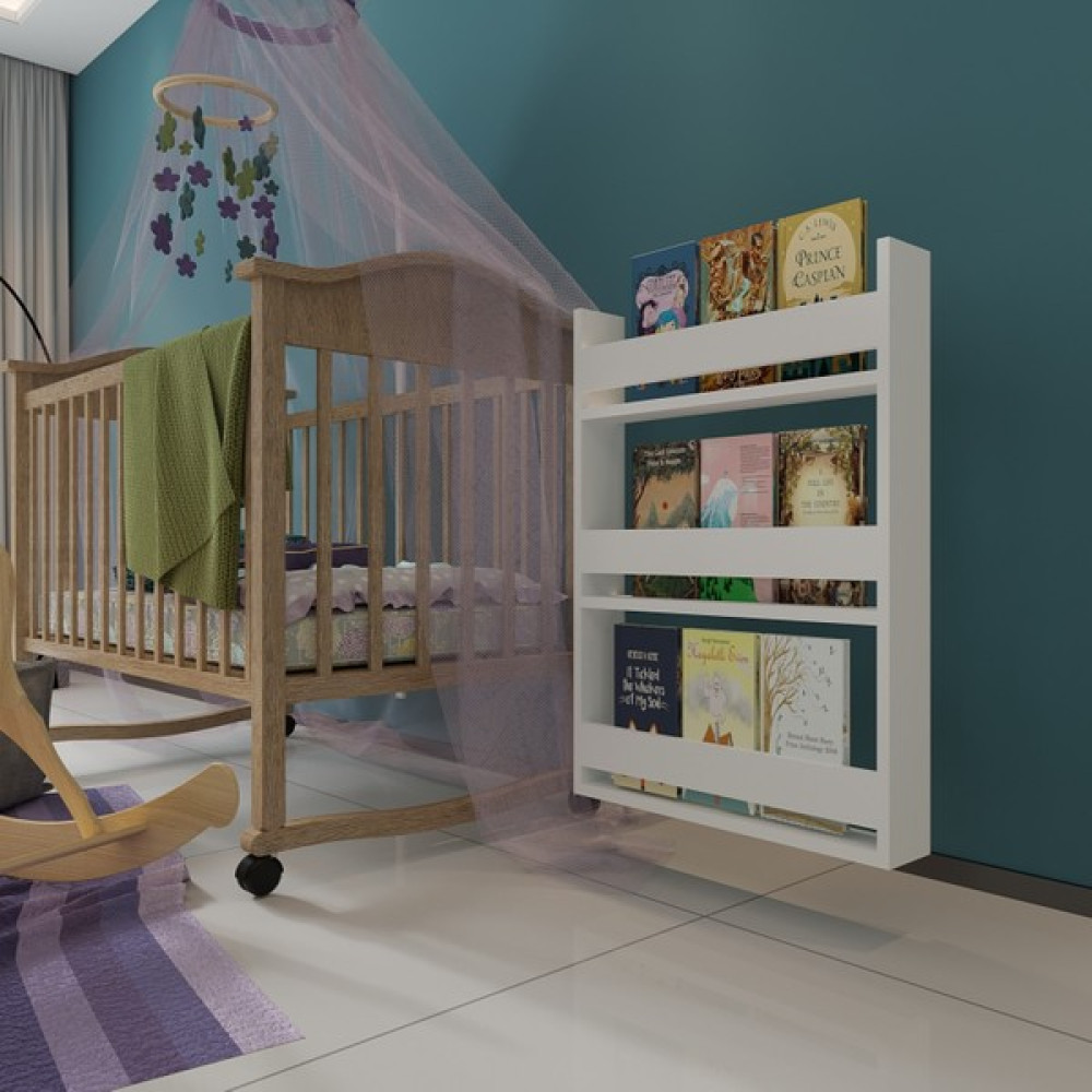 Zeo Wood Design Montessori Mdflam Çocuk Odası Kitaplığı Kitaplık Fiyatı