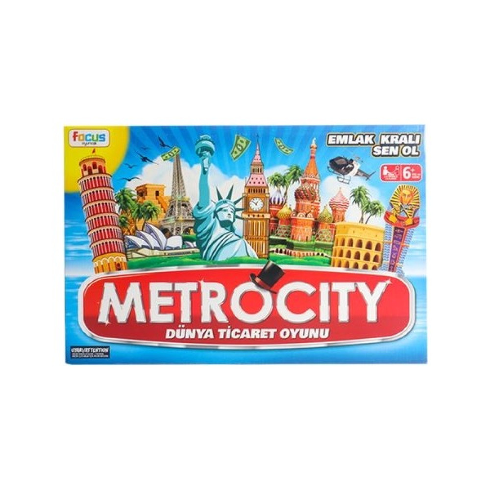 Zeon Oyuncak Metrocity Emlak Ticareti Oyunu - Renkli Çocuk Oyuncağı Fiyatı
