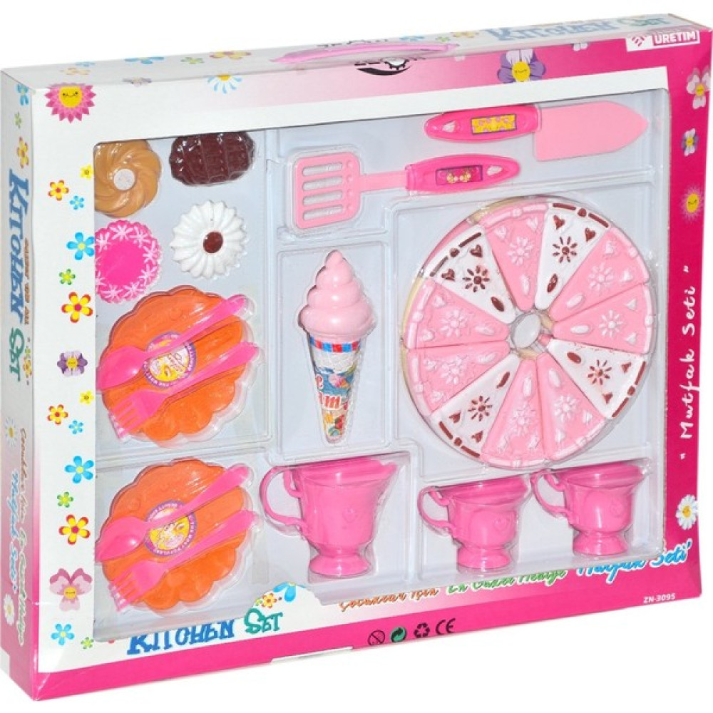Zeon ZN-3095 Oyuncak Yaş Pastalı Çay Seti Oyuncak Fiyatı